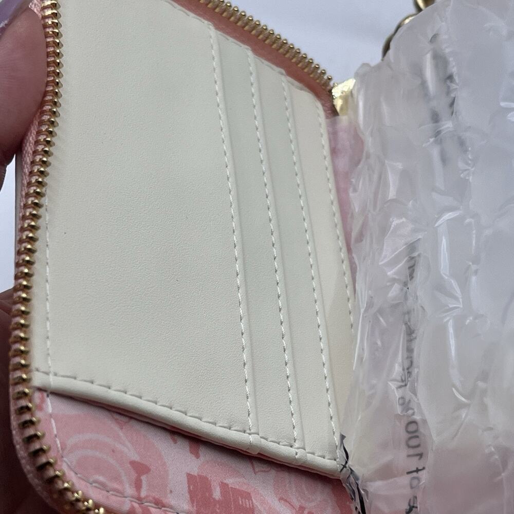 Loungefly Disney Beauty and the Beast Belle Small Zip Around Wallet Beige NWT - Picture 14 of 16